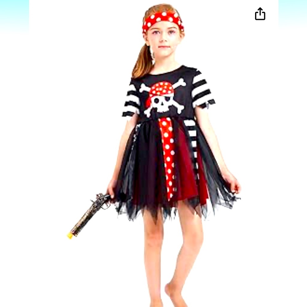 Pirate Costume Role Play Set, Buccaneer Fancy Dress Outfit